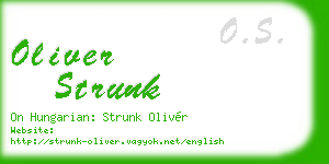 oliver strunk business card